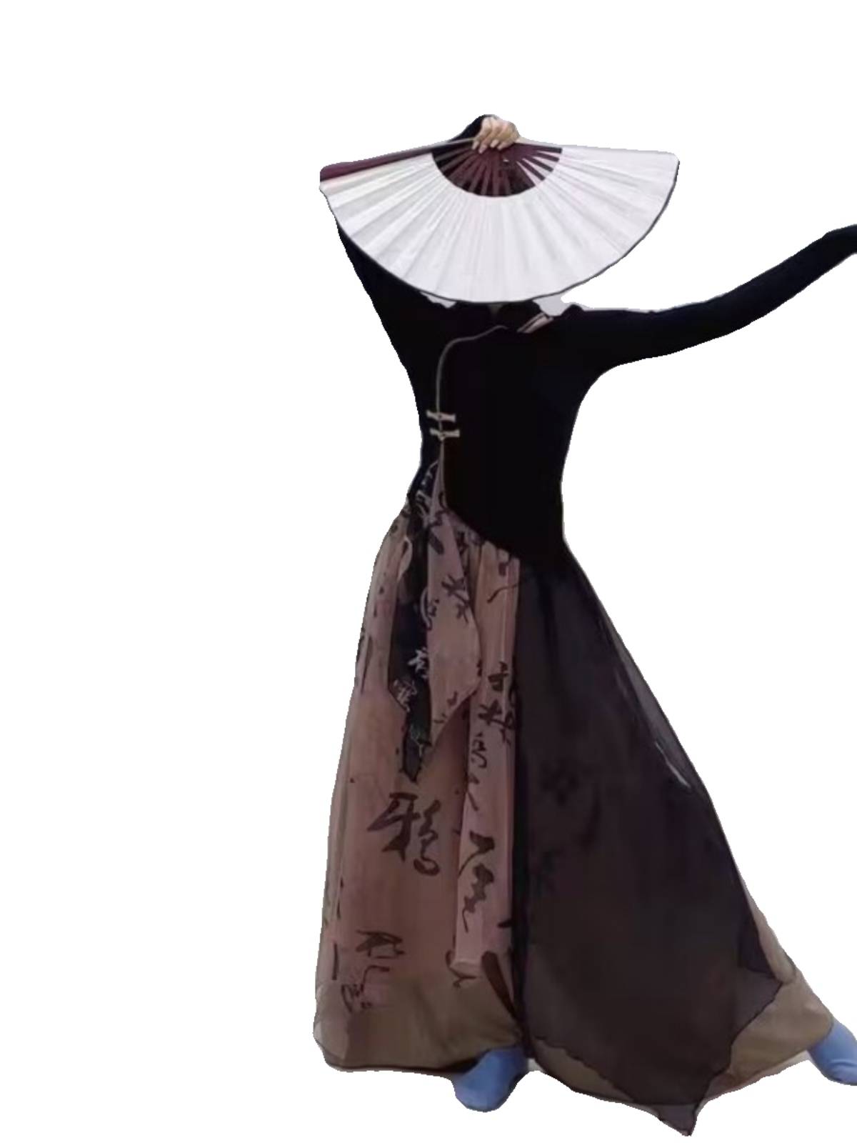 Classical dance service female slim and elegant autumn and winter new Chinese style long -sleeved dance practice service Modern dance performance service