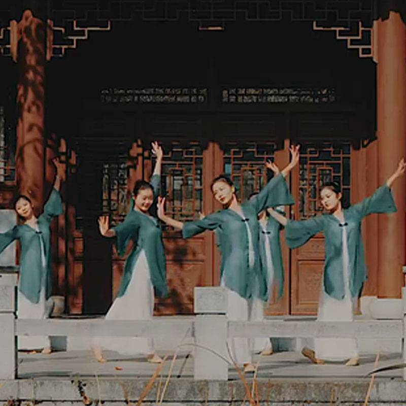 Classical dance exercise service women's suit Modern ethnic ethnic rhyme gauze fairy -style Chinese elegant dance performance clothing