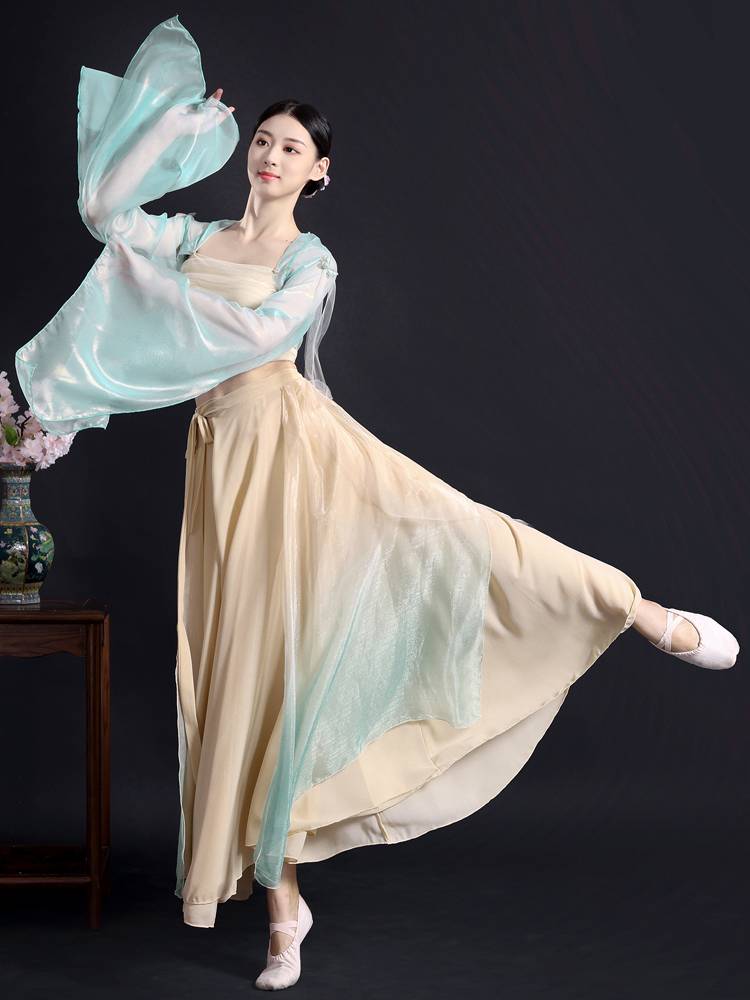 None of the Great Zuo Senyu Classical Dance Services Girls' Practice Gunnarian National Dance Han Tang Yue watching clothing