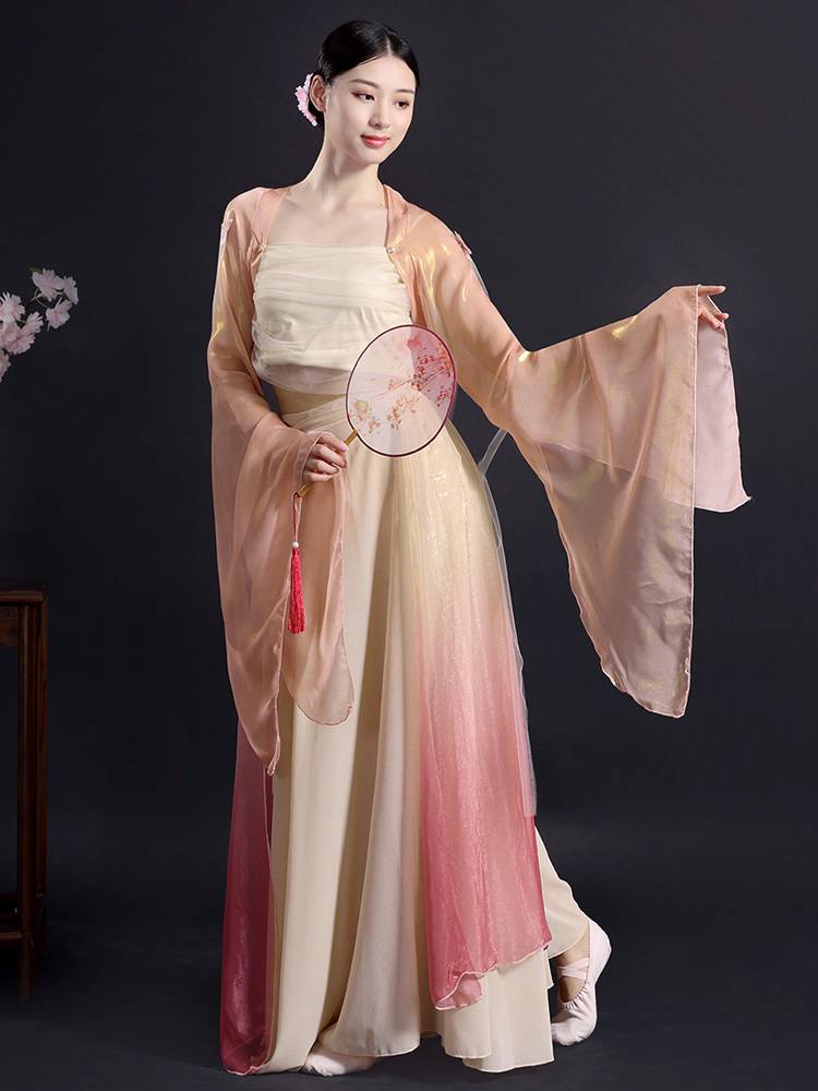 None of the Great Zuo Senyu Classical Dance Services Girls' Practice Gunnarian National Dance Han Tang Yue watching clothing