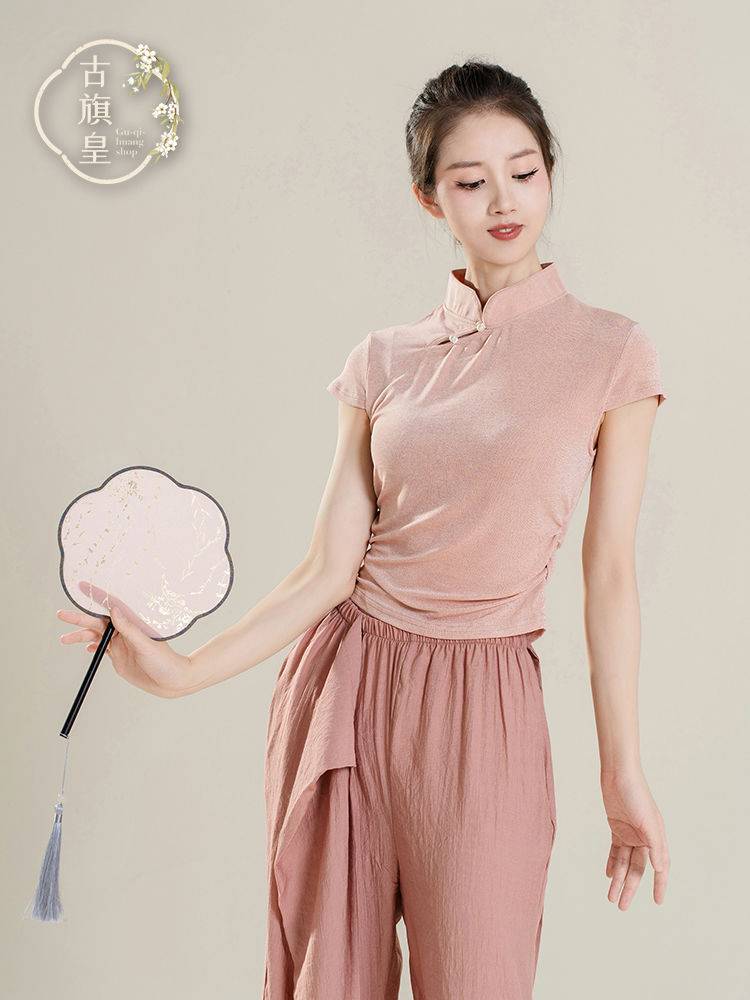 Classical dance dance clothing clothing cheongsam Chinese dance body rhyme training modern dance clothing performance clothes girl