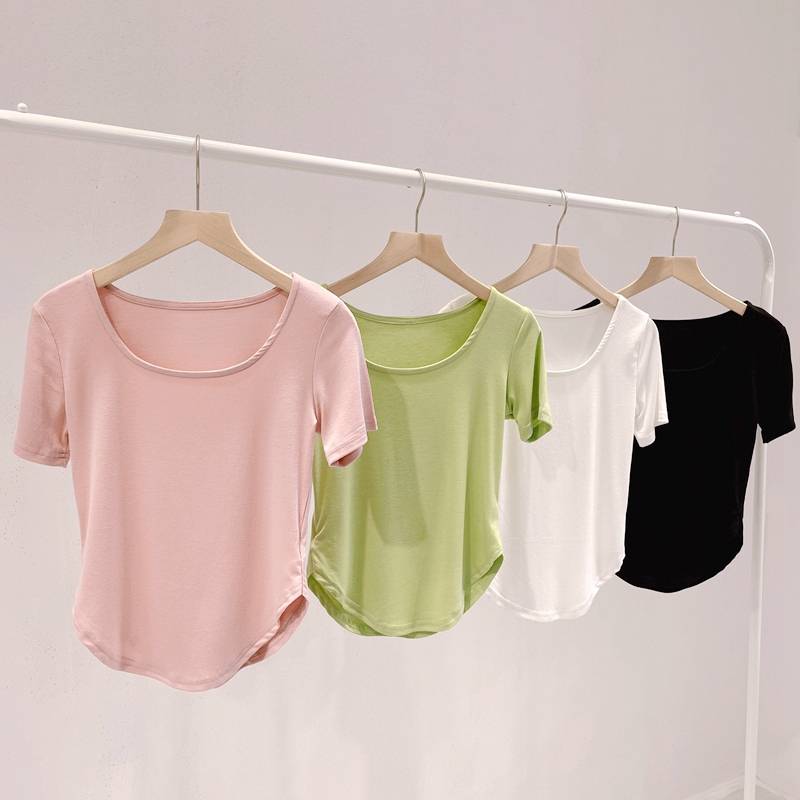 Factory sales slim dance service short -sleeved female Xia classical dance now J Dai dance exercise body body training uniforms health