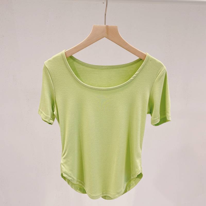 Factory sales slim dance service short -sleeved female Xia classical dance now J Dai dance exercise body body training uniforms health