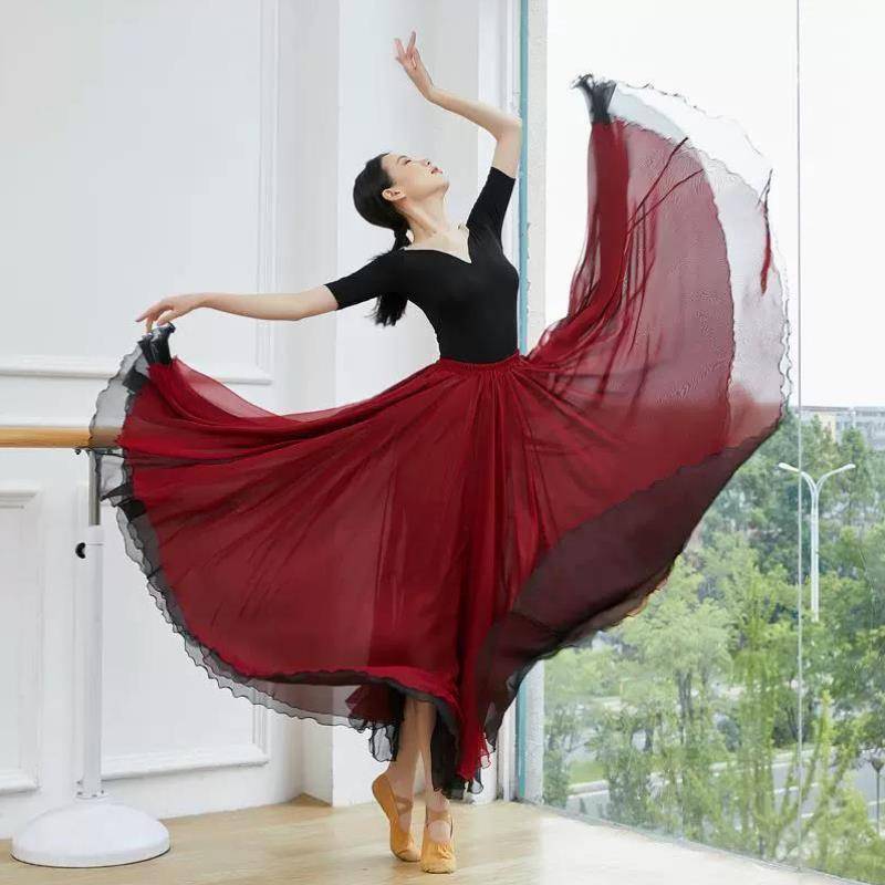 Net yarn stitching celebrity classical dance performance top modern Chinese dance basic training training uniform