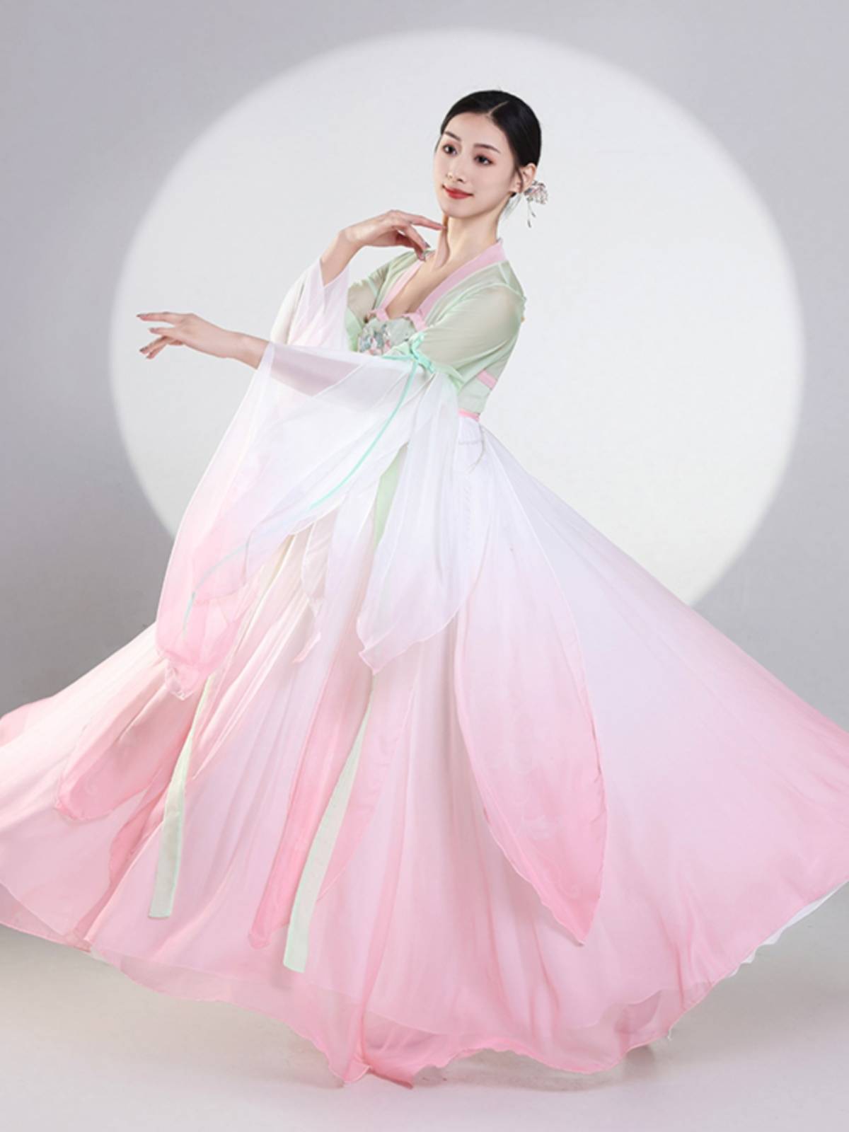 Spring Nuanyin's new classical dance Linger, the same Chinese dance classical dance performance clothes, elegant fairy gauze clothes