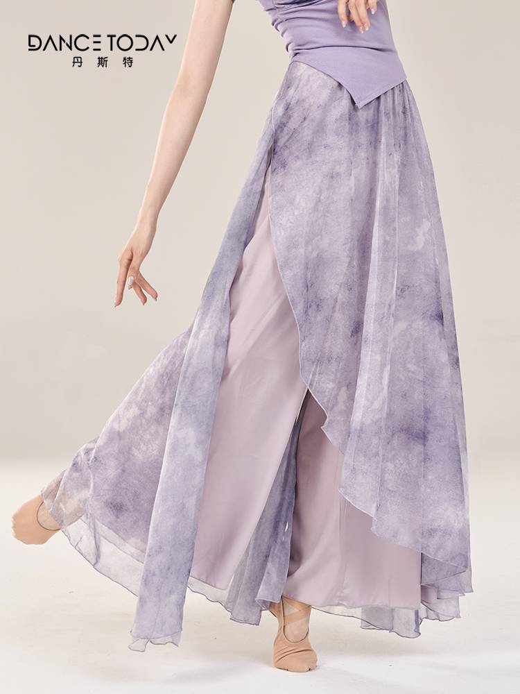 Dancetoday Classical Dance Clothing Closely Loose Skirts Wide -leg Pants Female Chinese Dance Press Dance Pants