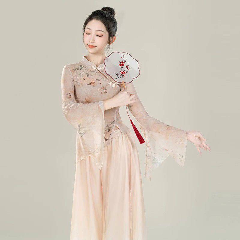 Classical Dance Yaru Women's elegant Chinese style dance clothing practice clothes, top, body rhyme watch performance costume 2024 new style