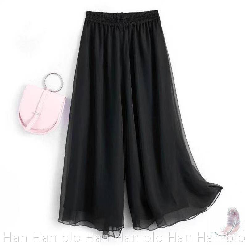 Classical dance pants chiffon Chinese style practice white gauze skirt summer Hanfu national dance performance clothes elegant