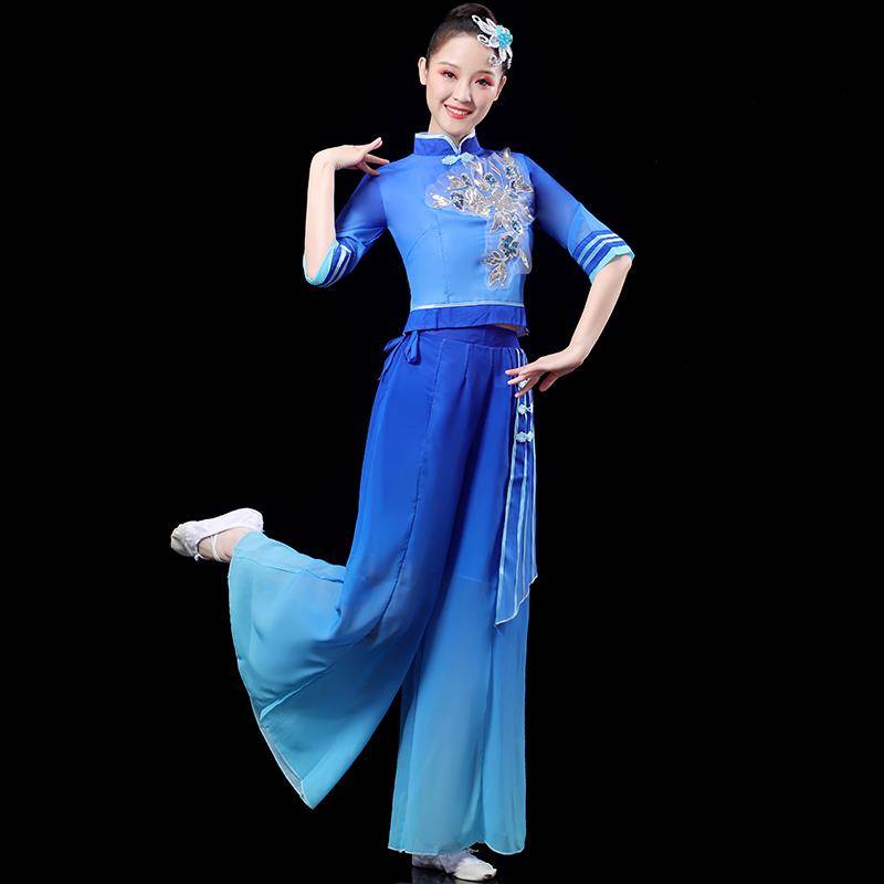 Jiaozhou Umbrella Dance Yangge Dance Dance Classical Dance Performance Female Female Female China New Fan Dance Set