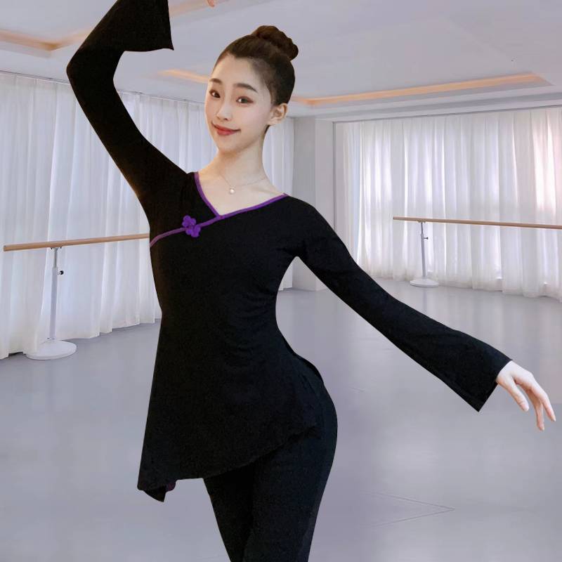Modern dance exercise service Modal top yoga dance service classical dance -shaped square dance clothing new set