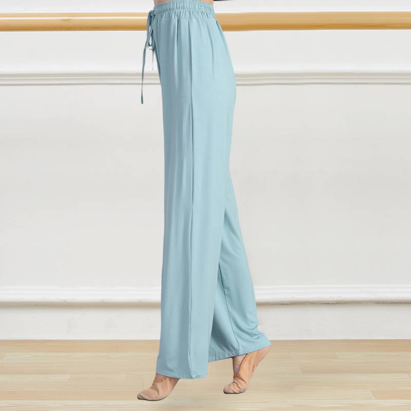 Dance pants women practice wide -leg pants summer 2024 new Modal loose lattice straightened modern classical dance