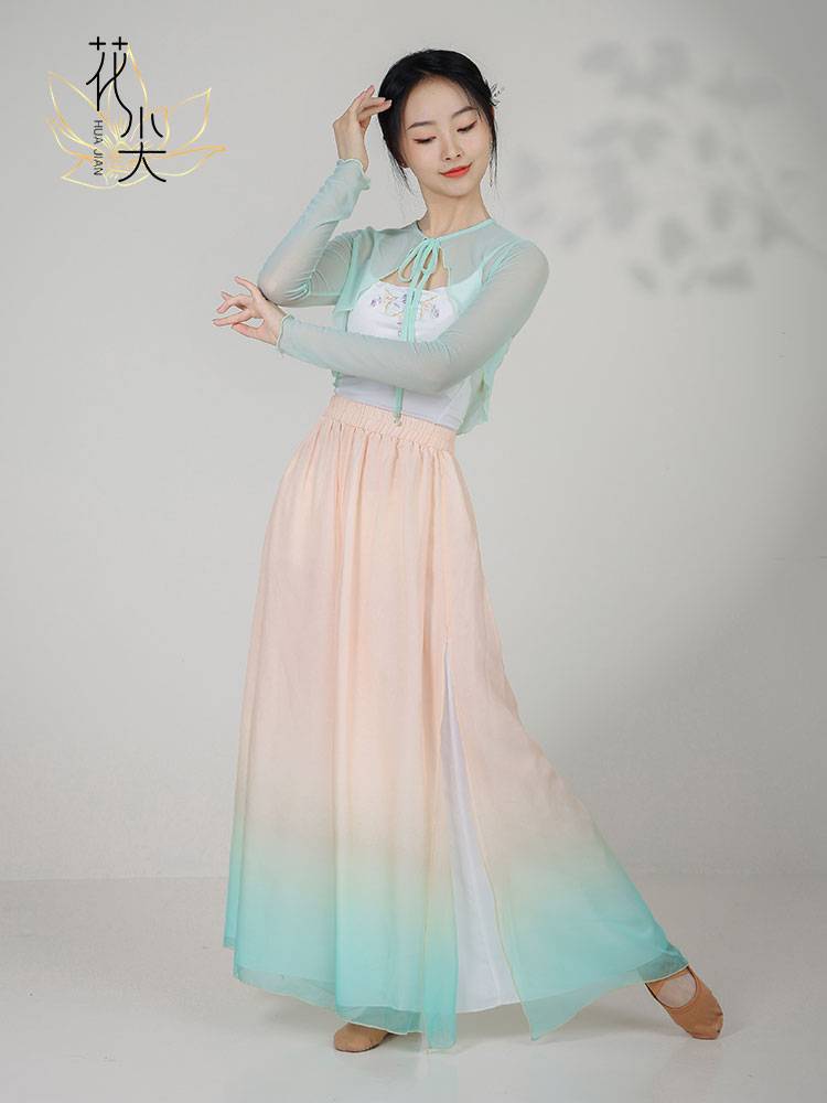 [Clearance price] Huajian classical dance body rhyme rhyme shoulder gauze on the shoulder gauze Chinese dance, elegant shirt, exercise, cardigan