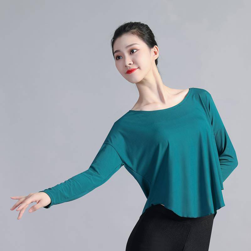 Wen Xianyun 202 spring and summer new Chinese classical dance modern dance large size body rhyme training exercise uniforms loose top