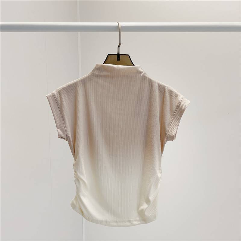 Modern dance clothing summer gradient short sleeve top classical dance exercise service classroom body training training clothing women