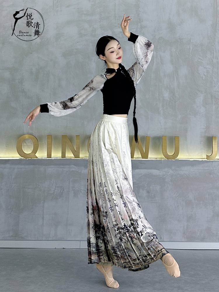 A new 2024 in black dance tops and a new Chinese dance dress for the fairies