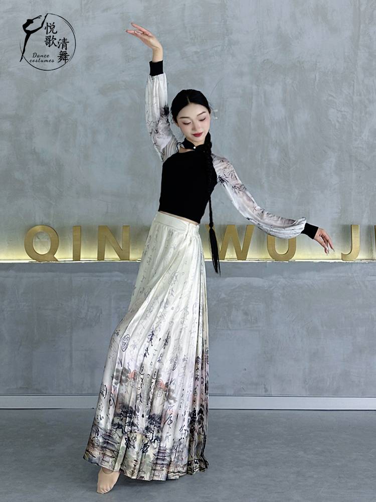 A new 2024 in black dance tops and a new Chinese dance dress for the fairies