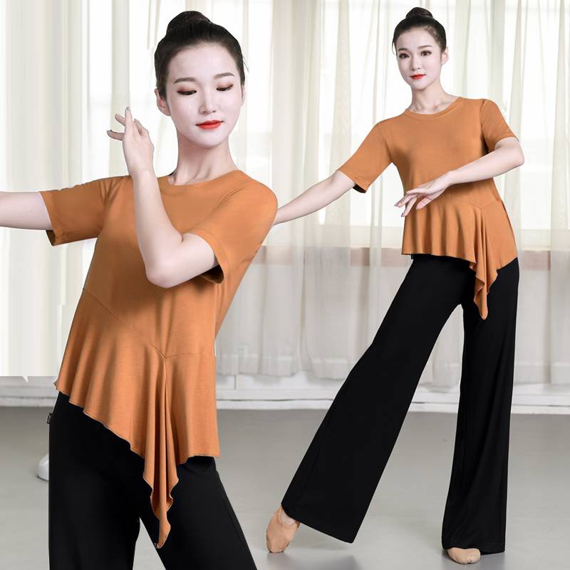 Dance practice service female summer new Chinese classical dance Modal top -like training clothing female modern dance