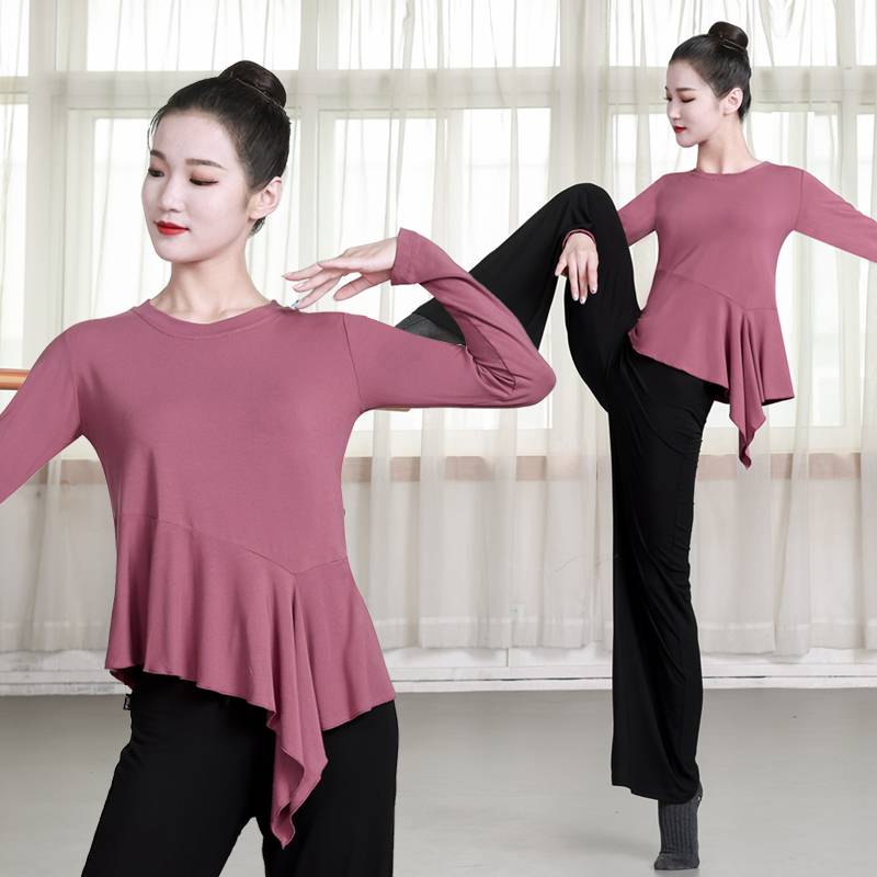 Dance practice service female summer new Chinese classical dance Modal top -like training clothing female modern dance