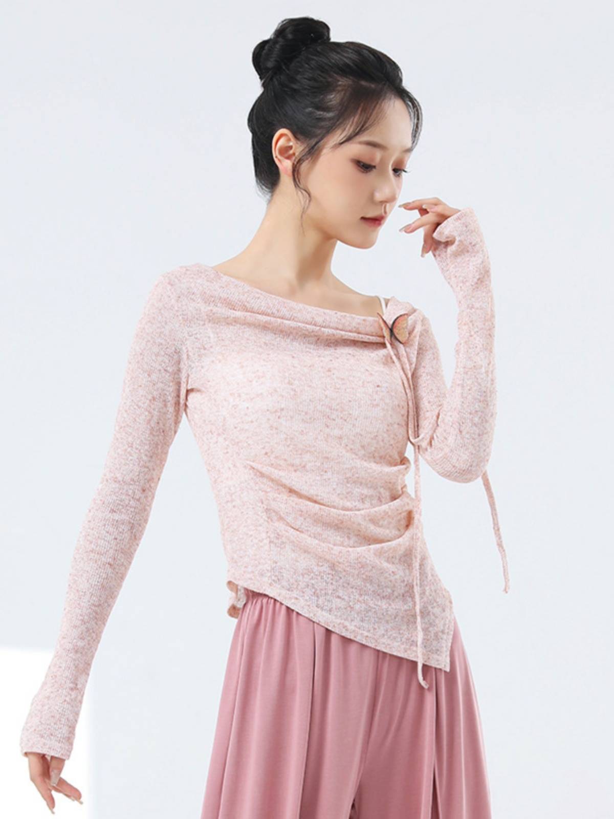 Dance service practice service women's new modern dance -shaped body clothes adult daily training slim body rhyme classical dance top