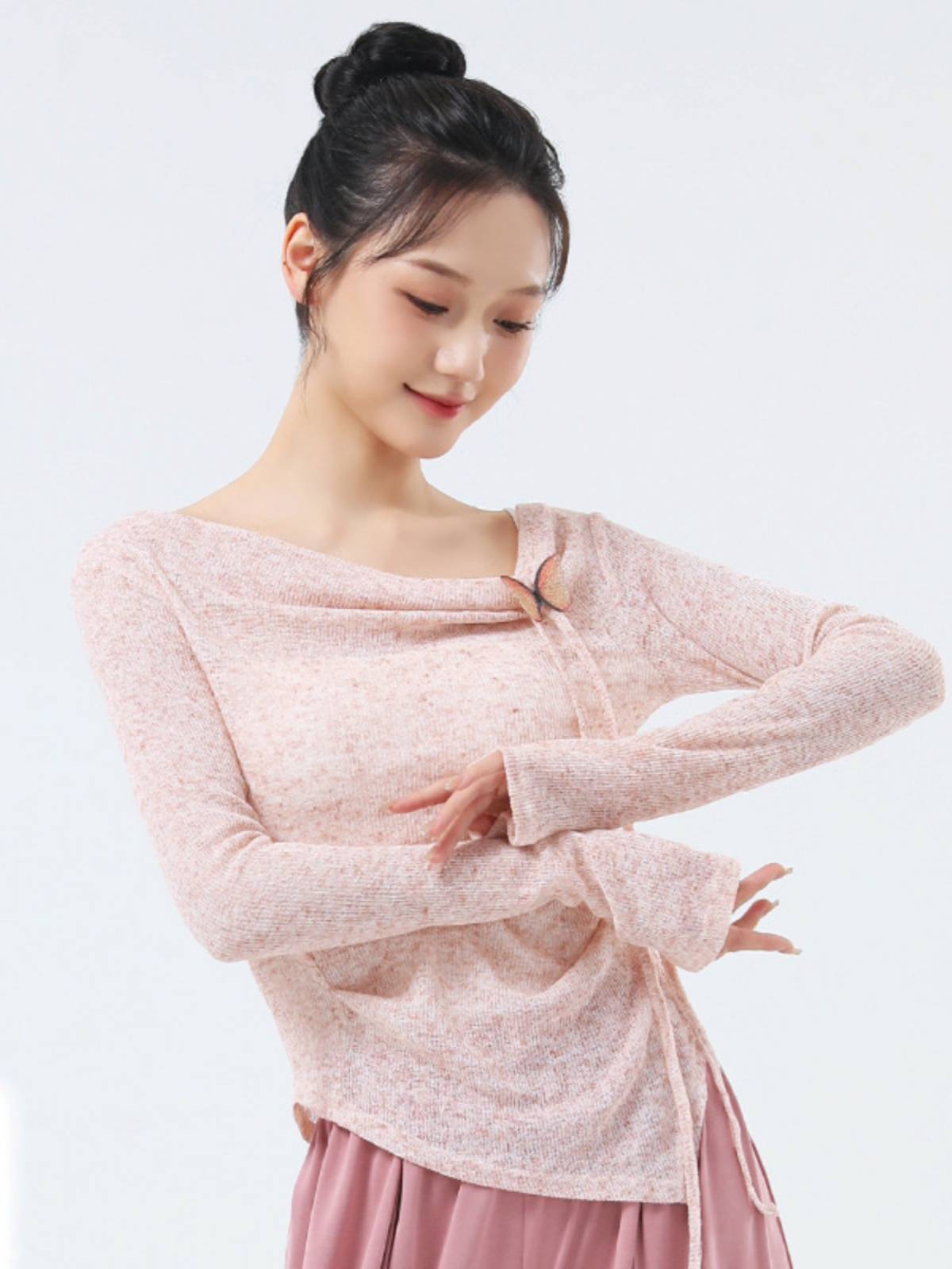 Dance service practice service women's new modern dance -shaped body clothes adult daily training slim body rhyme classical dance top