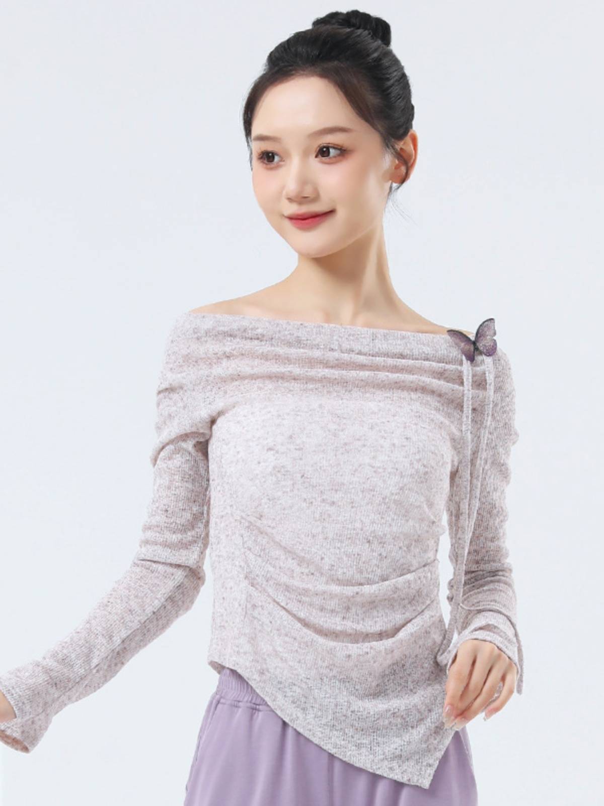 Dance service practice service women's new modern dance -shaped body clothes adult daily training slim body rhyme classical dance top