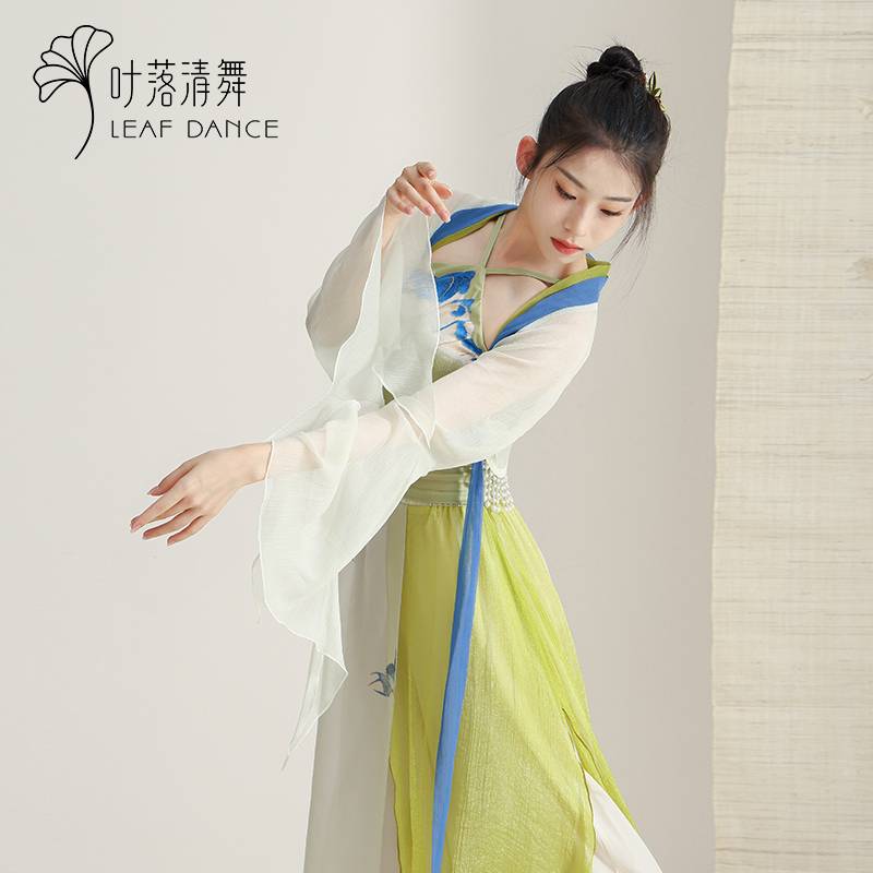 Ye Luo Qing Dance Classical Dance Country Fun Gongguang Duke Wide -leg Pants Chinese Dance Modern Ethnic Dance Flower Pants Woman