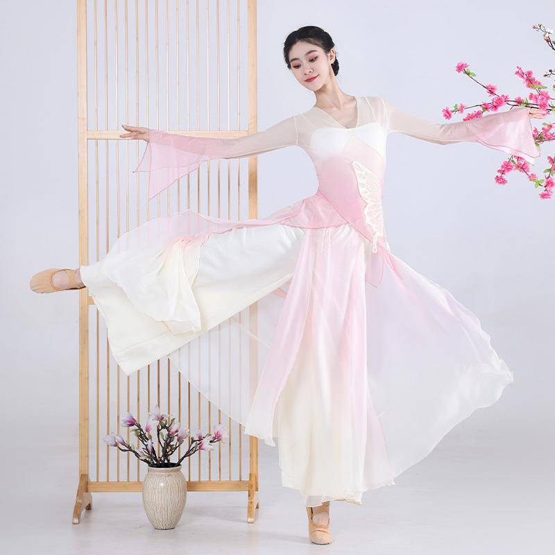 Classical dance service practice service Classical dance clothing female elegant body rhyme elasticity Gravity gauze Chinese dance performance service