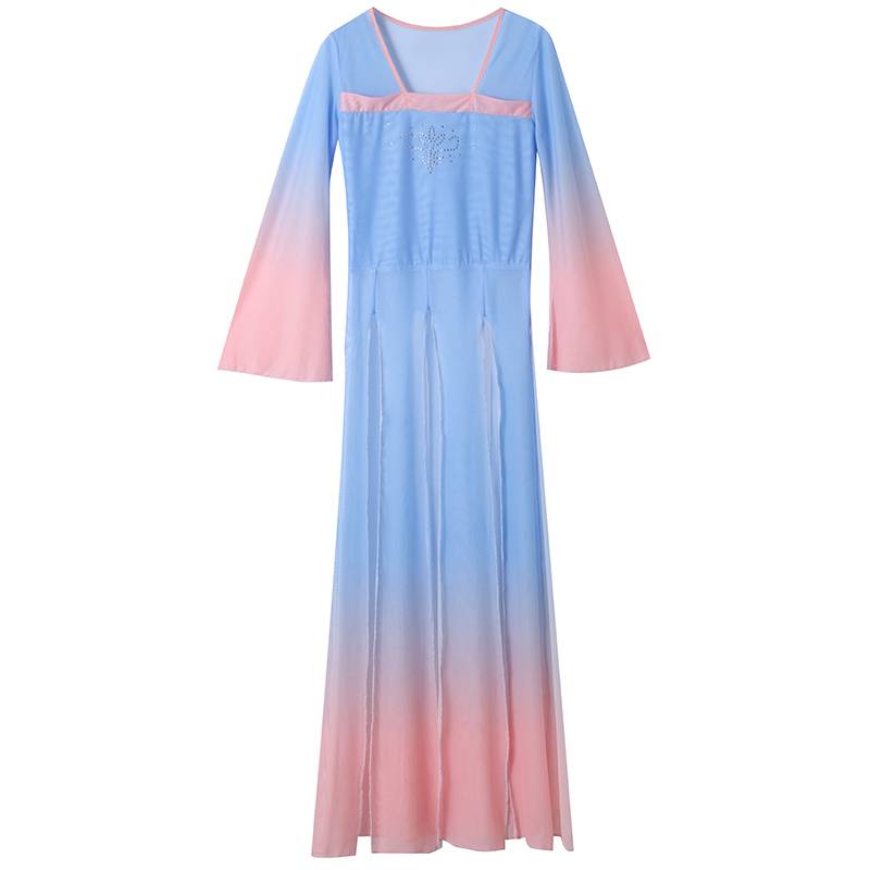 New classical dance body rhyme gauze, ancient style dance clothing performance clothing, elegant Chinese dance exercise, top female spring