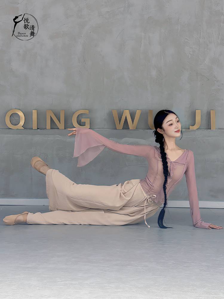 Classical dance gauze performance clothing elegant Chinese dance -shaped adult 2024 new net yarn dance practice service summer