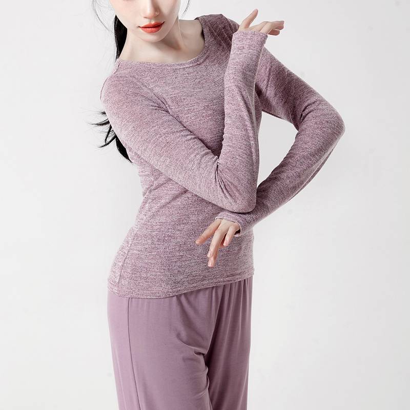 Modern dance exercise female adult classical dance top sports set refers to long -sleeved training performance new models