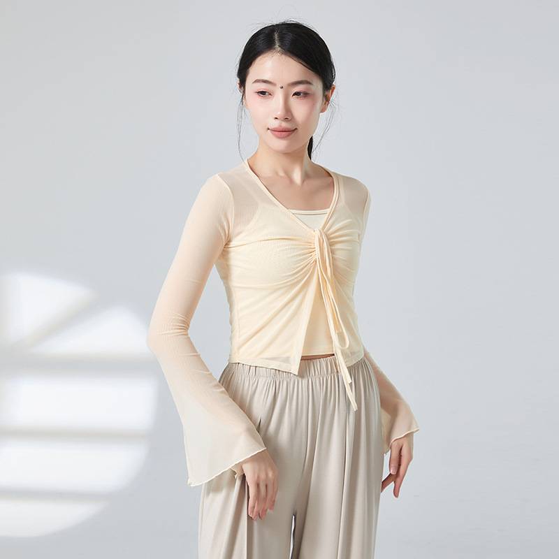 Soft new classical dance clothing gauze body rhyme dance practice service Chinese women elegant