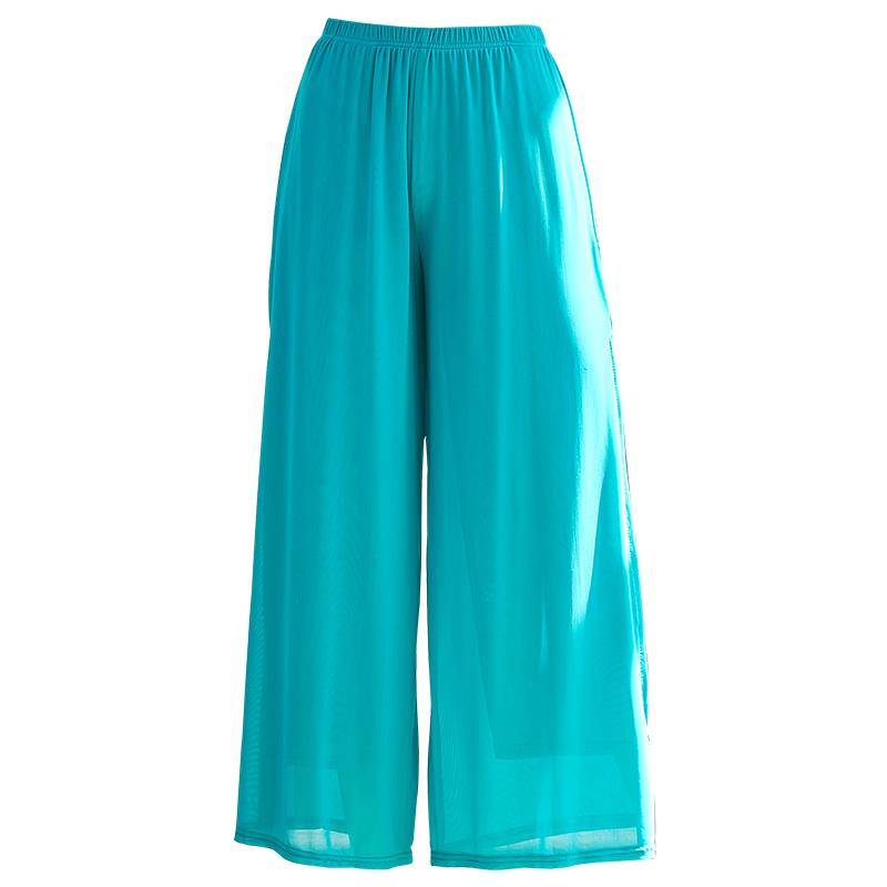 Classical dance white gauze pants practice service female summer pants feel performed, female elegant dance wide -leg pants modern dance