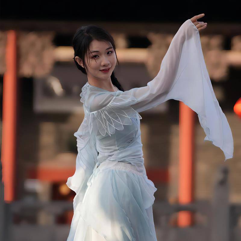 Dance Ruixiang Qingyu Classical Dance Performance Performance Fress Adult Fairy Fairy Fairy Chinese Dance Practice Guofeng Pants