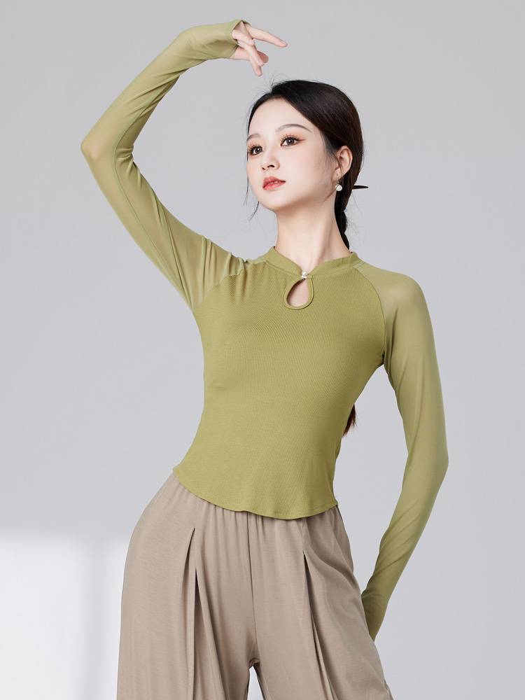 Dance service top -fitting classical dance exercise uniforms are full of thin dance dance spring and summer new product training