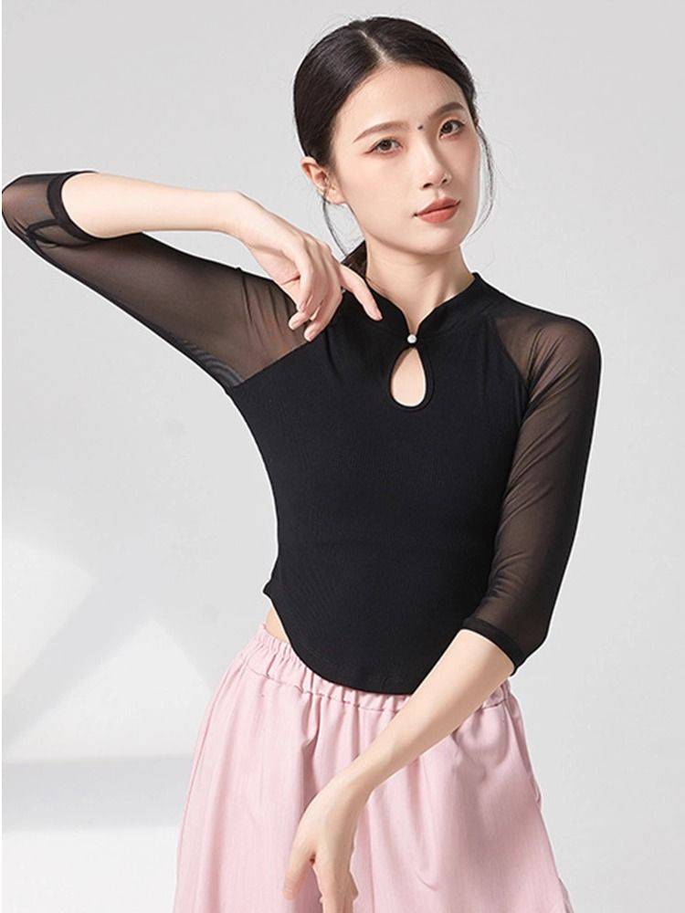 Dance service top -fitting classical dance exercise uniforms are full of thin dance dance spring and summer new product training