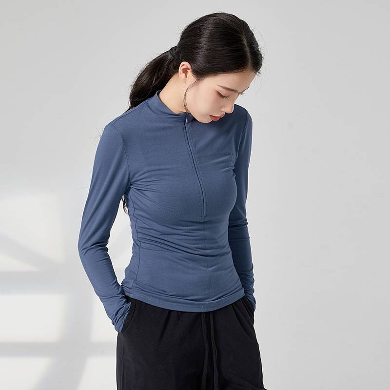 Modern dance repair dance dance clothes pull long -sleeved practice clothes outside with classical dance -shaped dress autumn and winter yoga clothes