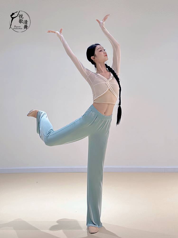 Dance top Women's new summer Chinese dance clothes ballet training service classical dance exercise uniform fairy