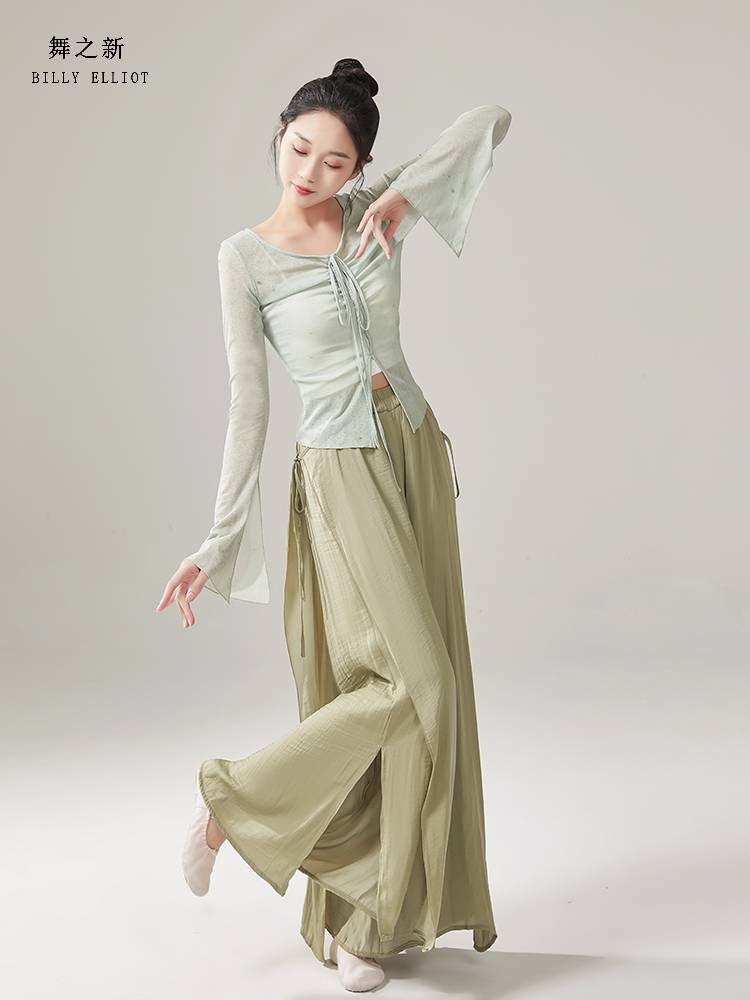 Classical dance pants Chinese dance exercises performance service girl elegant modern dance wide -leg pants dance pants new summer