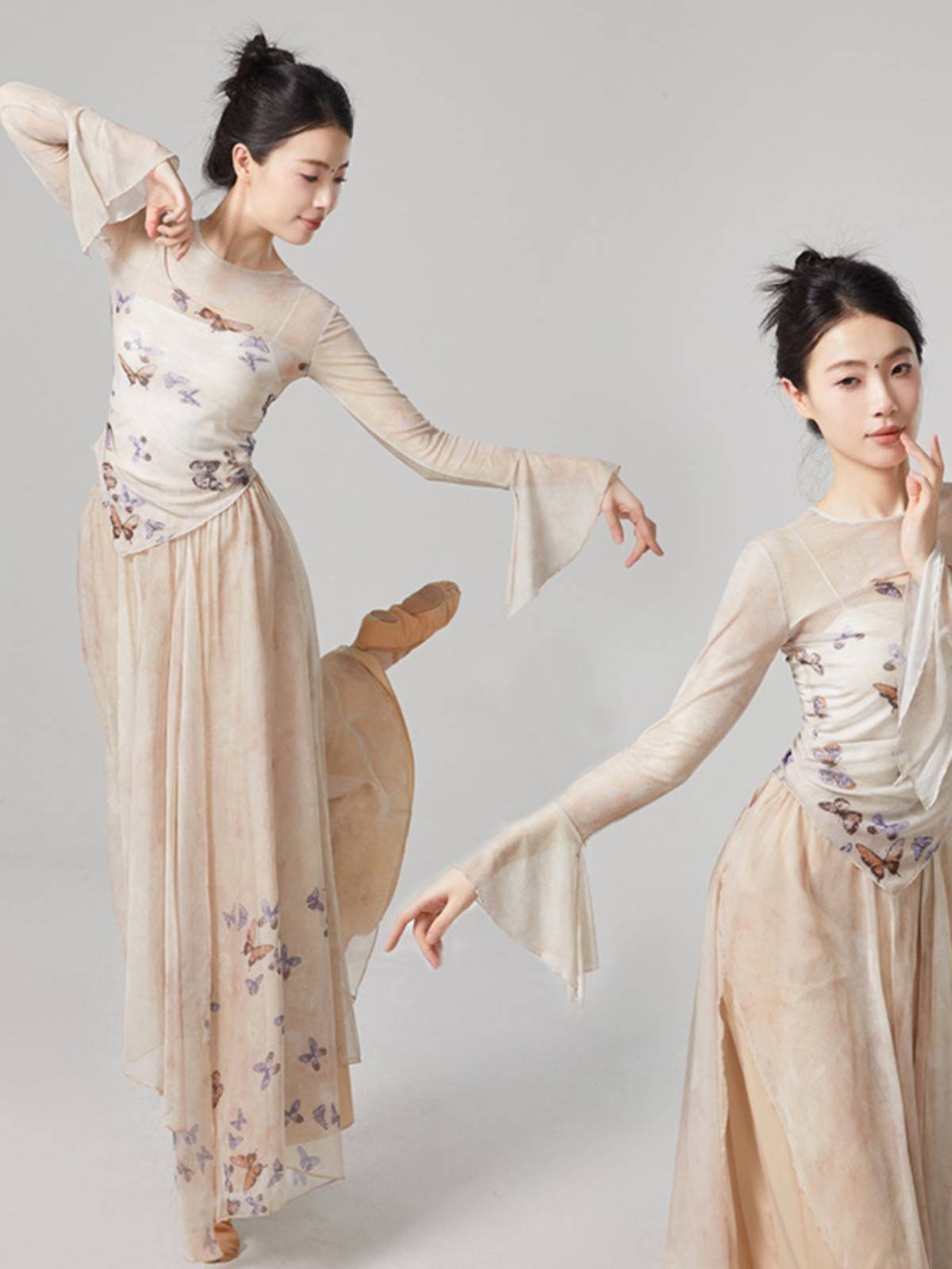 Classical dance ink butterfly body rhyme yae Chinese dance classical dance exercise performance service performance teacher class dance service