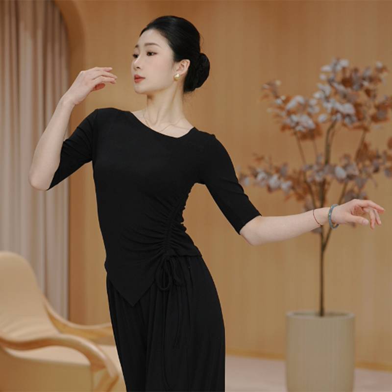 Dance service women's modern practice body top adult teacher Chinese classical body rhyme dancing elegant set new model