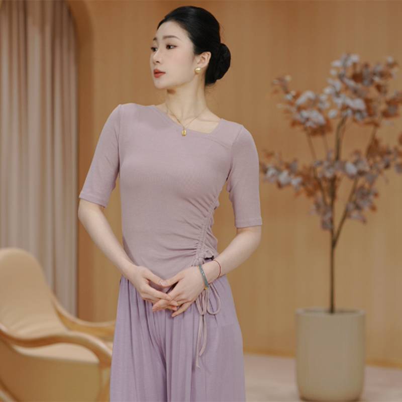 Dance service women's modern practice body top adult teacher Chinese classical body rhyme dancing elegant set new model