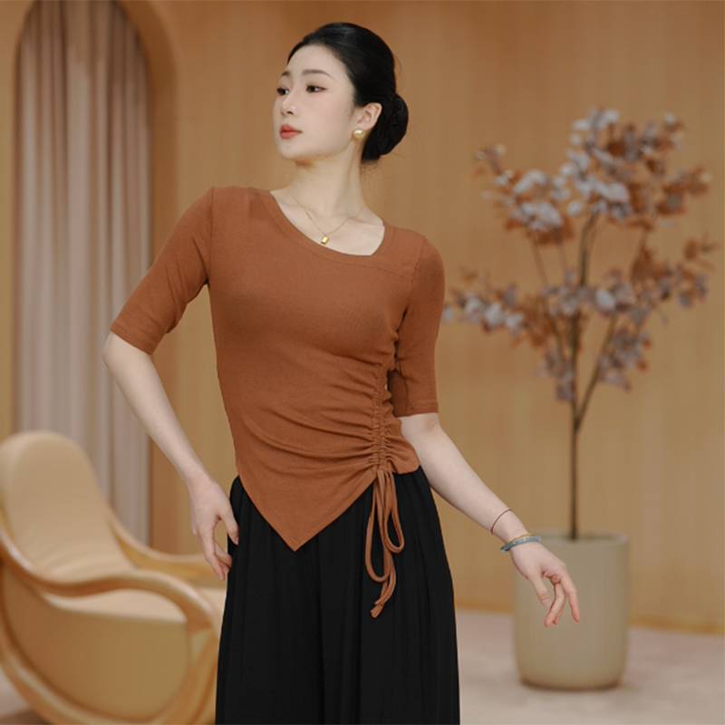 Dance service women's modern practice body top adult teacher Chinese classical body rhyme dancing elegant set new model