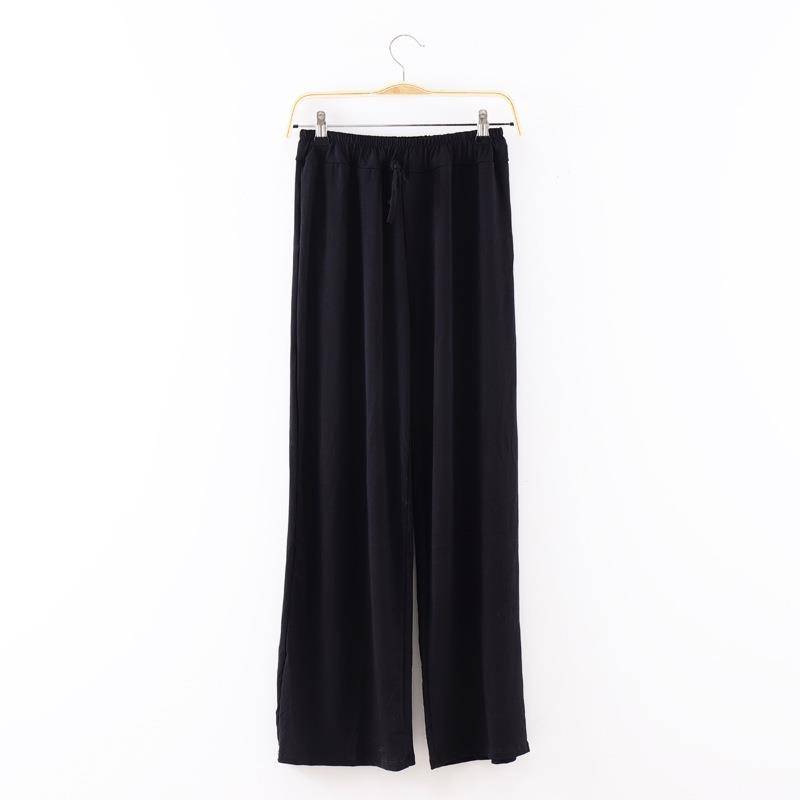 Modern dance clothing long pants classical dance pants men's straight pants high waist wide leg pants loose practice pants training