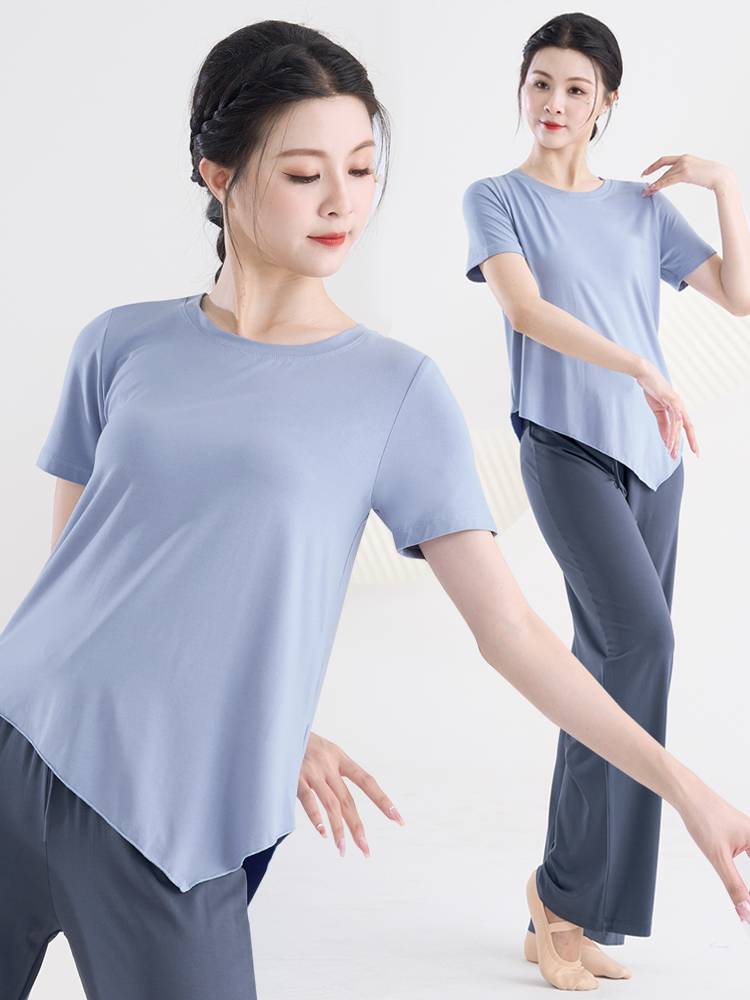 Spring Adult Modern Dance Server Top Girl Professional Chinese Classical Dance Dance Sports Examination Practice Gong Service Long Sleeve