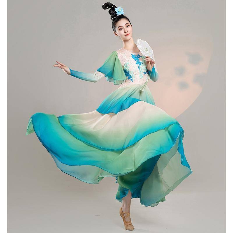 Classical Dance Performance Servant Female Permanent Chinese Style New Drunk Dance Dance Clothing Fairy Drama Watching Skirt
