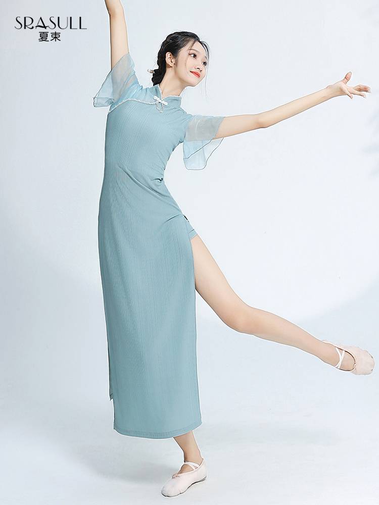 Xia Shu's new classical dance dance dancing cheongsam elegant dance service Chinese dance elasticity, rhyme practitioner performance, female