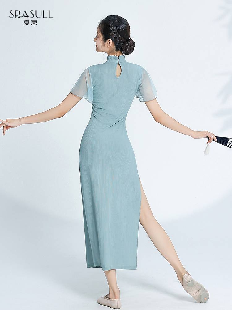 Xia Shu's new classical dance dance dancing cheongsam elegant dance service Chinese dance elasticity, rhyme practitioner performance, female