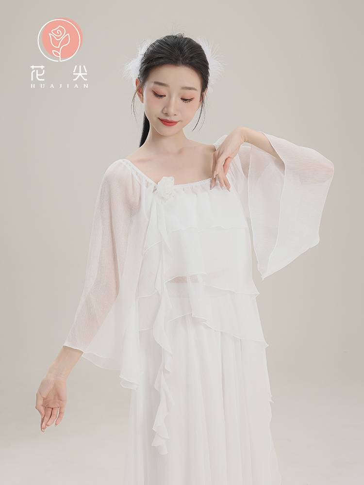 Huajian classical dance clothing body rhyme yae fairy -style practice service female elegant Chinese style body performance clothes top