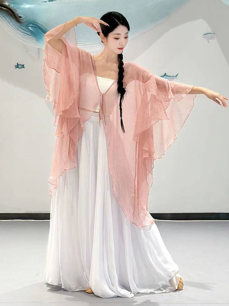New classical dance gauze clothes wearing elegant female Chinese dance dance clothes