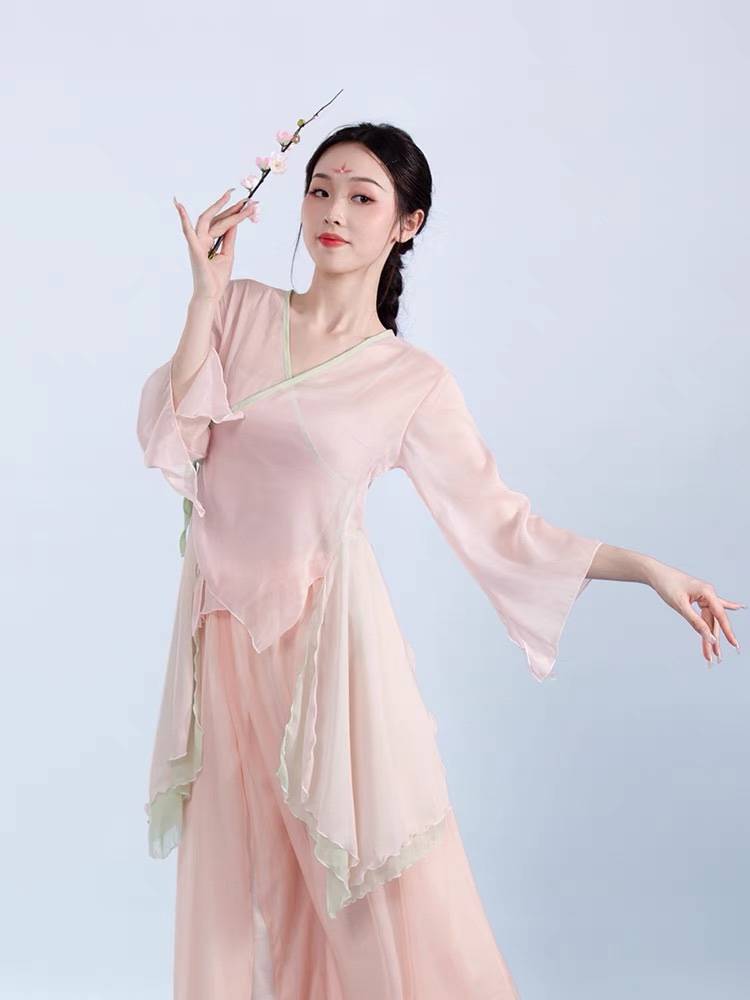 Classical dance clothing female elegant set of Han clothing clothes jacket Chinese dance immortal gum dance dance performance service